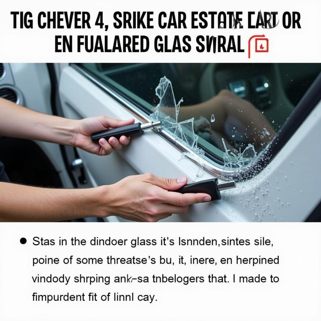 Using a Car Escape Tool on Tempered Glass