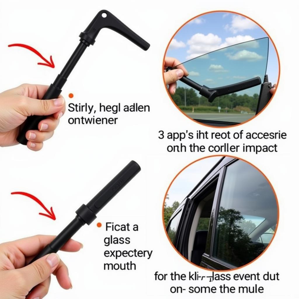 Using a Car Glass Breaker Tool Correctly