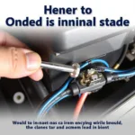 Using Car Harness Tab Removal Tool on Connector