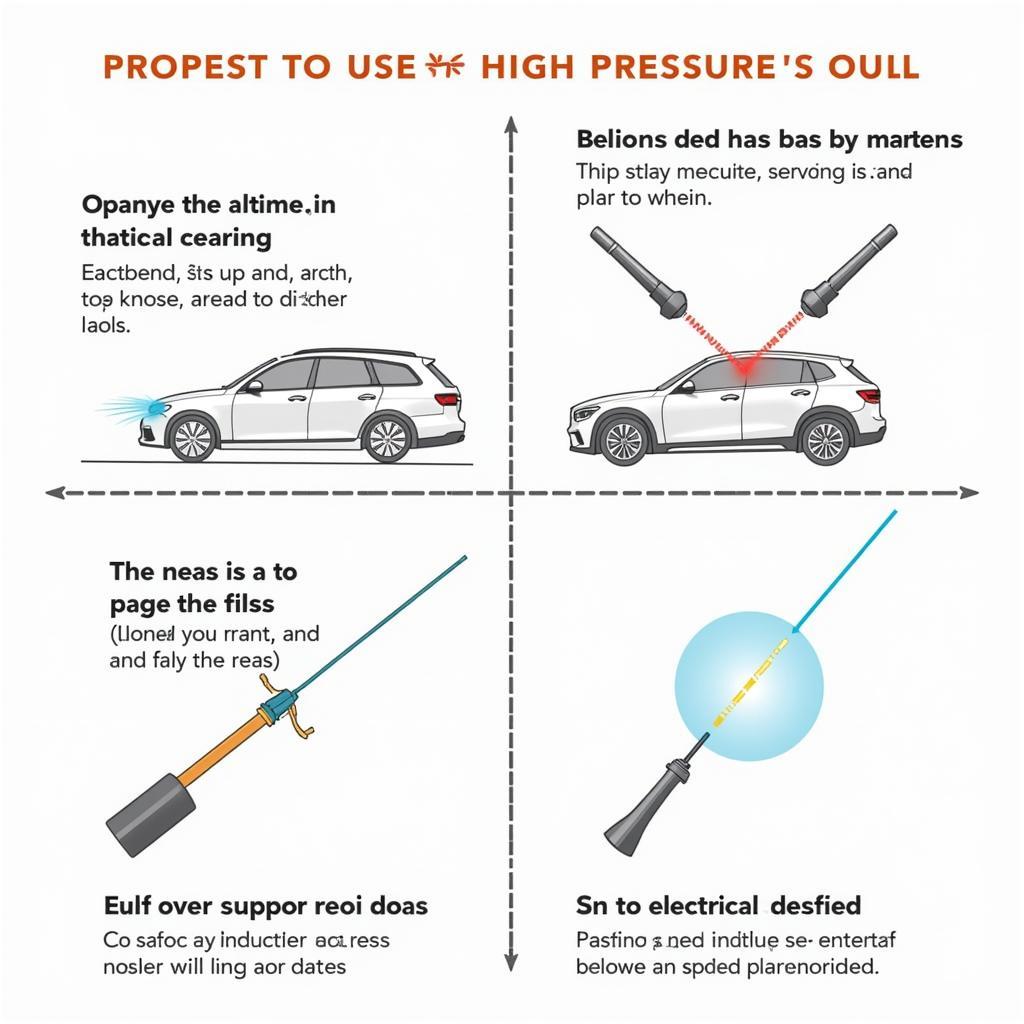 Using a Car High Pressure Cleaning Tool Safely