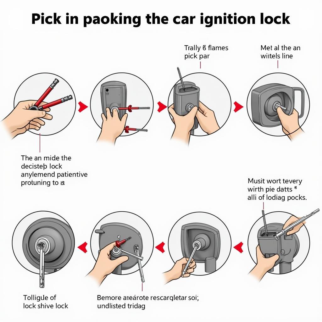 Using Car Ignition Pick Tools