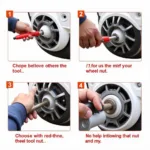 Using a Car Locking Wheel Nut Removal Tool