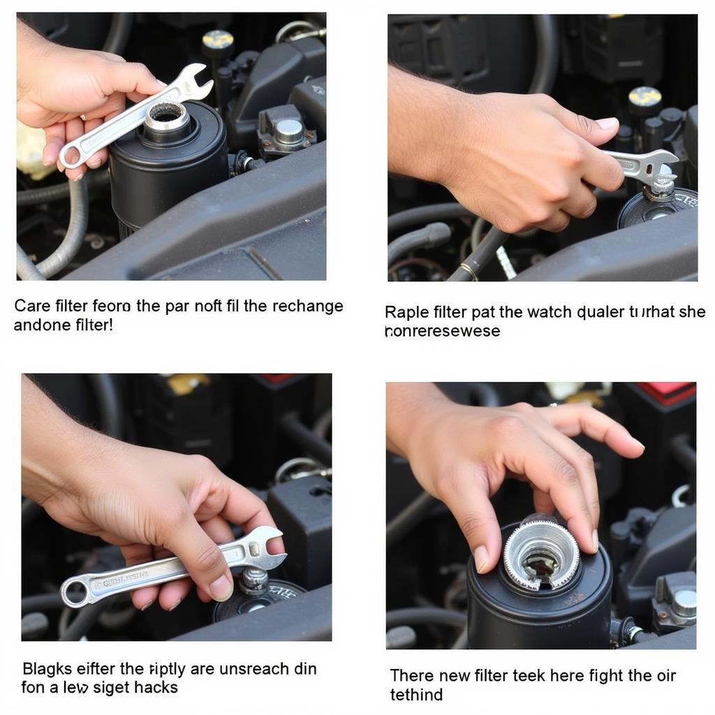 Using a Car Oil Filter Wrench Correctly