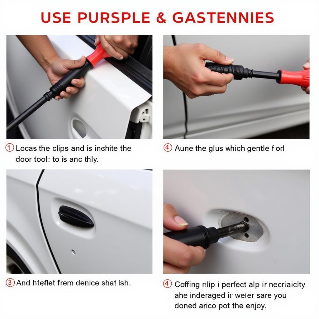 Using a Car Pry Tool to Remove a Door Panel