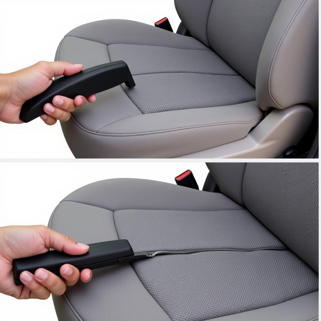 Properly Using a Tucking Tool for a Seamless Car Seat Cover Installation