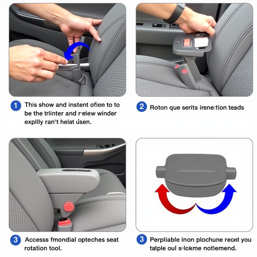 Using a Car Seat Winder Tool