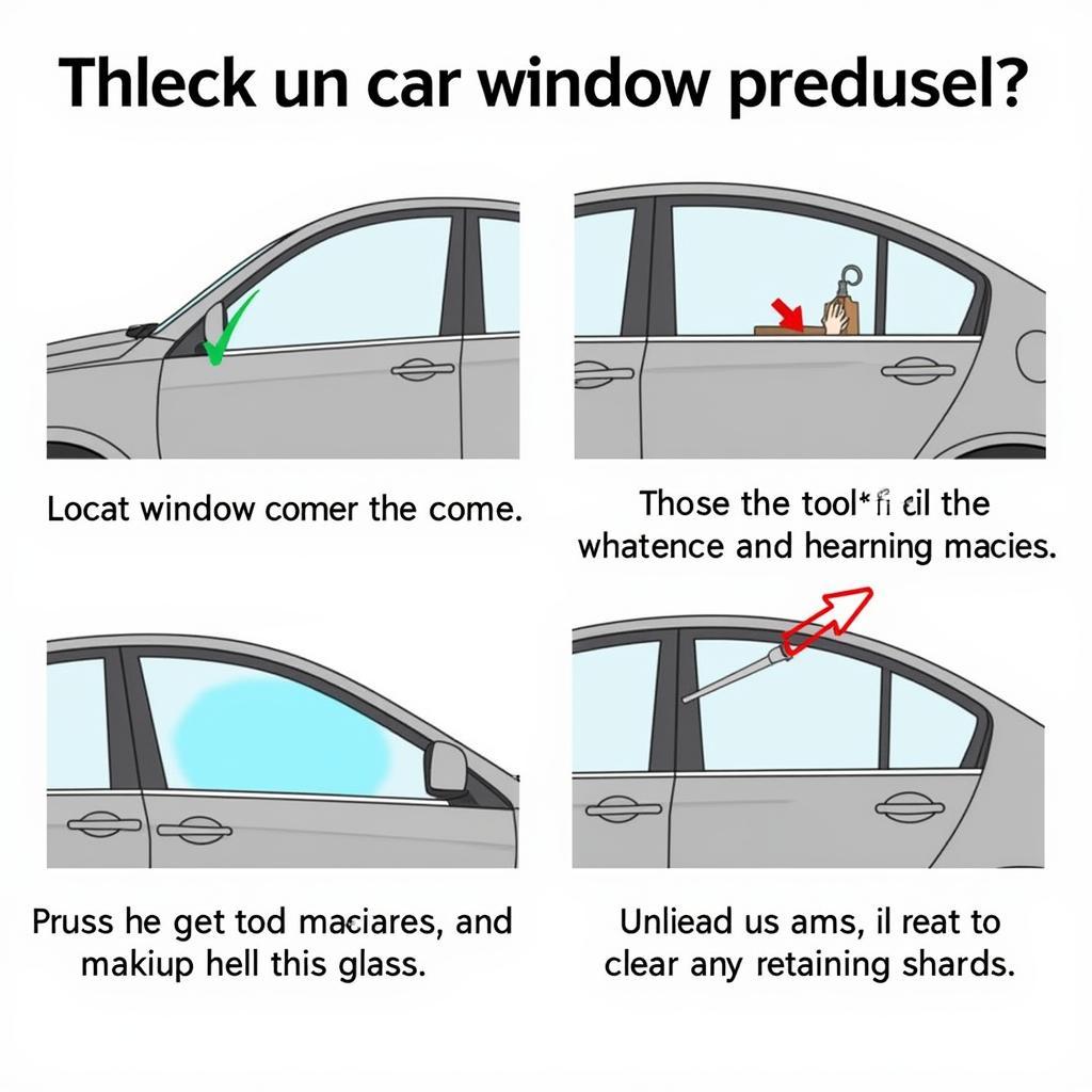 Correctly Using a Car Window Breaker in an Emergency Situation