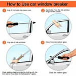 Using a Car Window Breaker Correctly