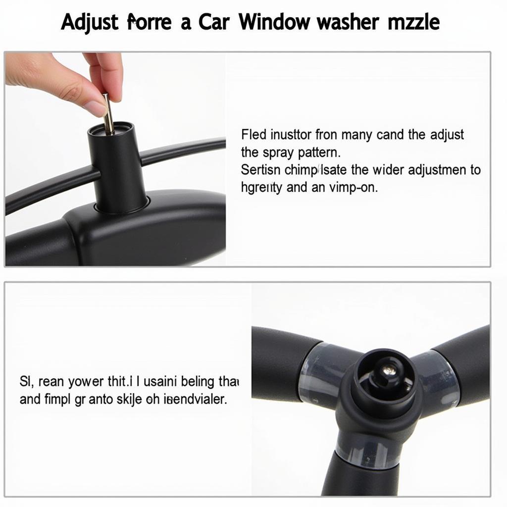 Correctly Using a Car Window Washer Adjusting Tool