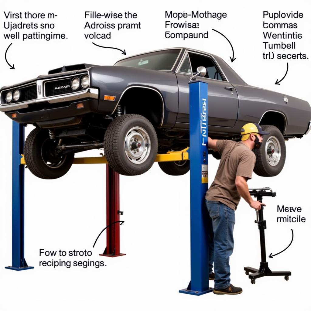 Mechanic Using a Mopar K-Frame Stand