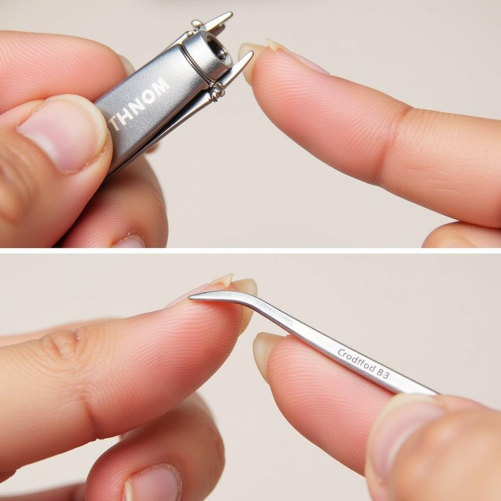 Using Nail Care Tools: Clippers and Cuticle Pusher