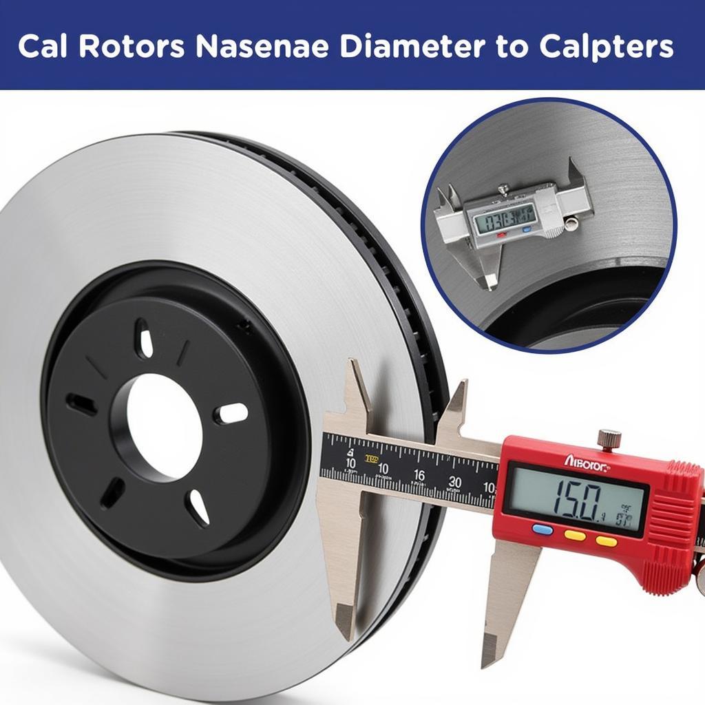 Using an On Car Rotor Diameter Measuring Tool