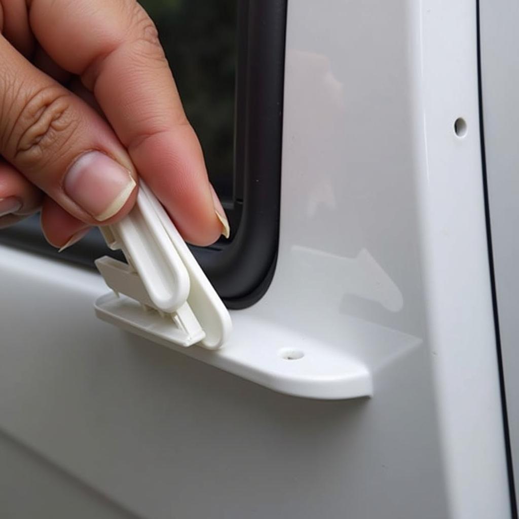 Using Plastic Car Trim Tool to Remove Door Panel UK