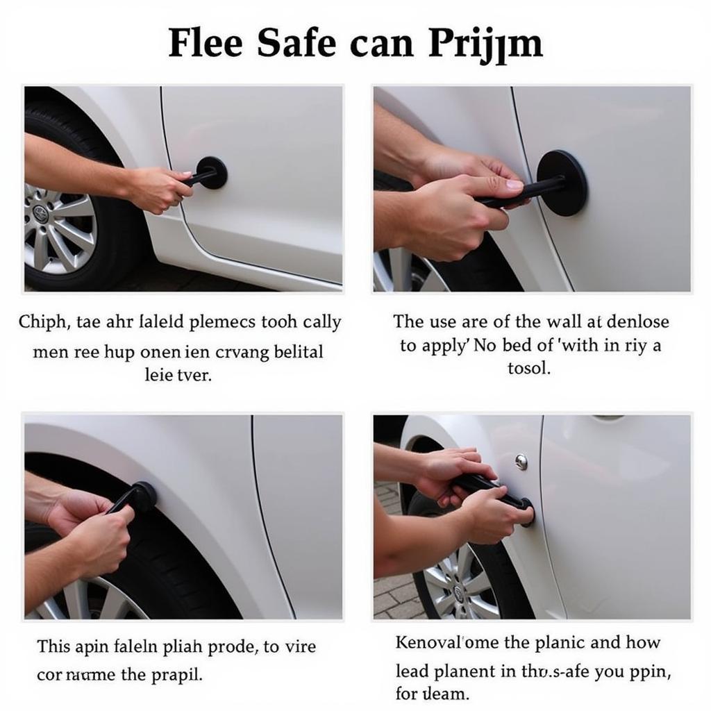 Using Prying Tool Correctly on Car