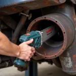 Removing a Car Exhaust with a Reciprocating Saw