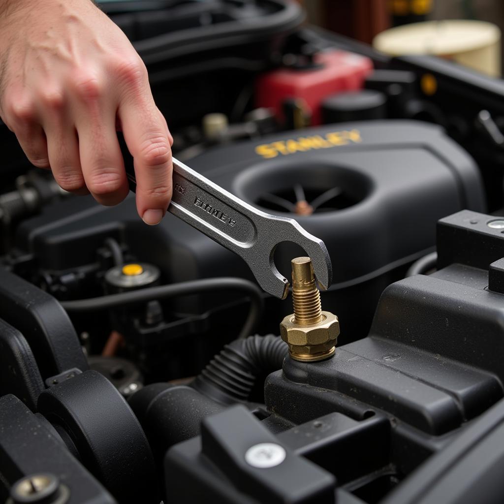 Using a Stanley Tool Kit for Car Repair