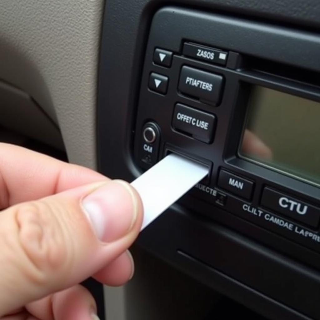 Using Thin Materials to Remove a Car Radio