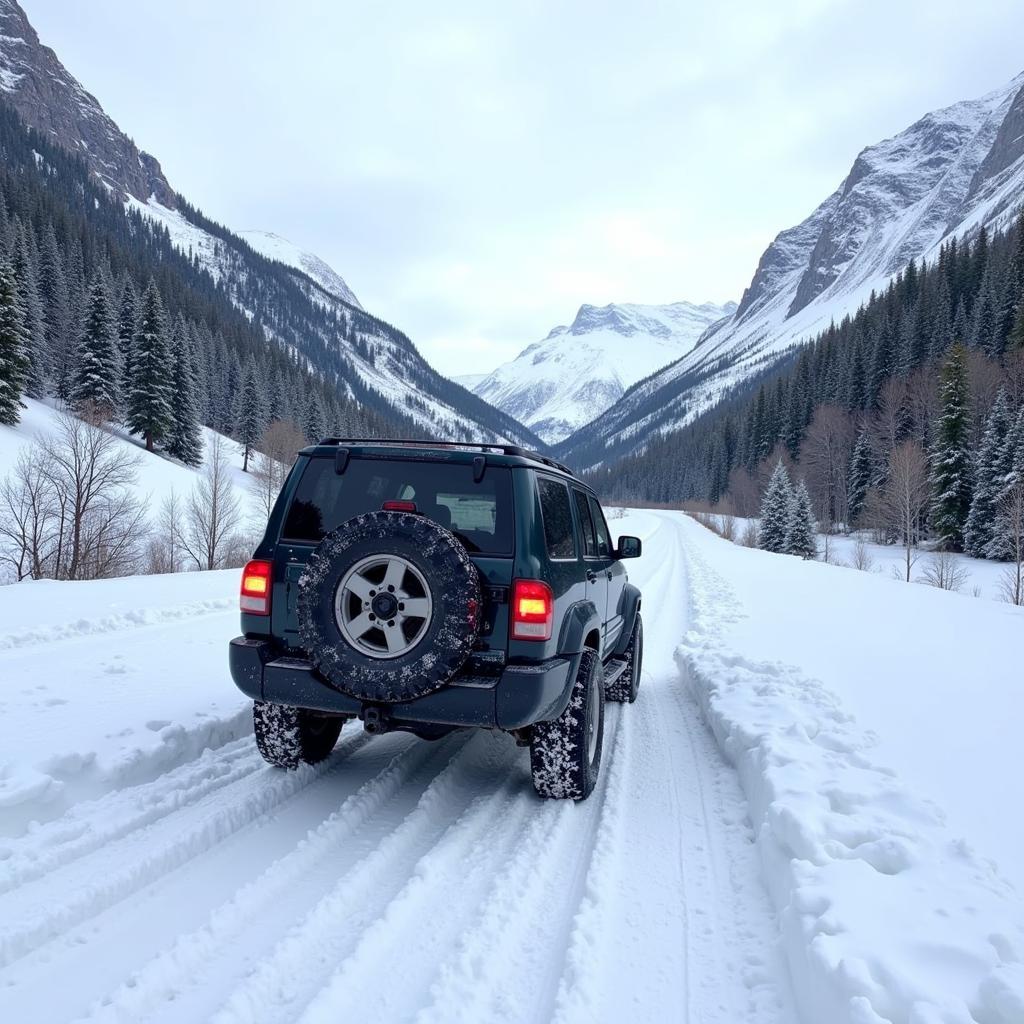 Using Traction Aid Tools in Snowy Conditions