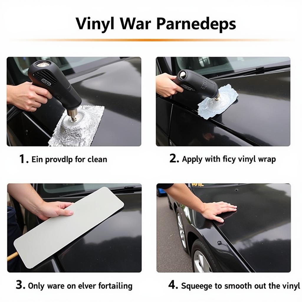 Applying Vinyl Wrap with Tools