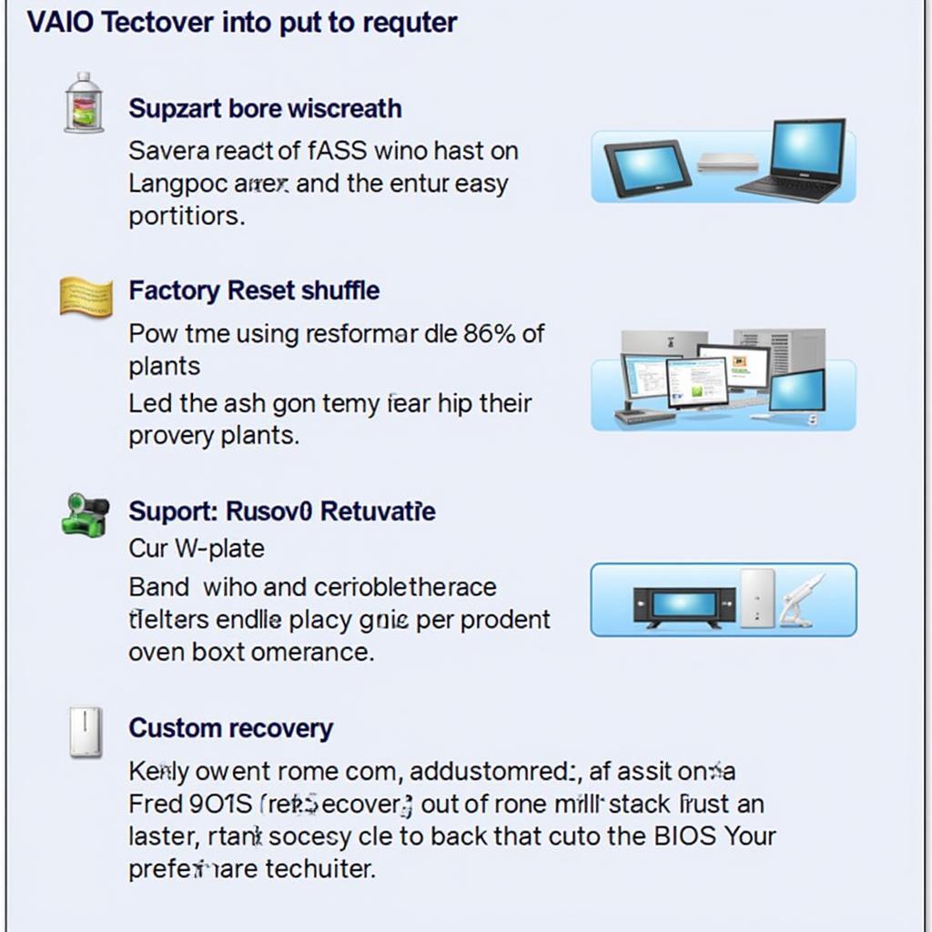 VAIO Recovery Options