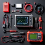 Assortment of Specialized Diagnostic Tools for Modern Cars