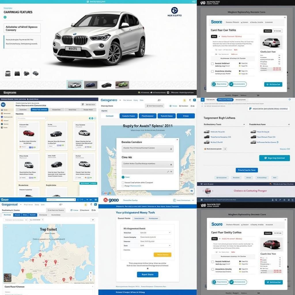 Various Car Chooser Tool UK Interfaces