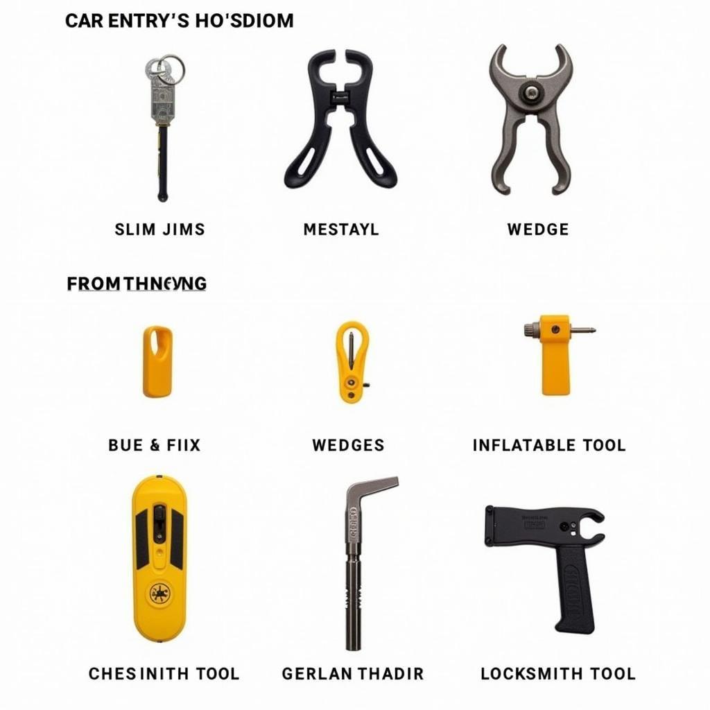 Various Car Entry Tools