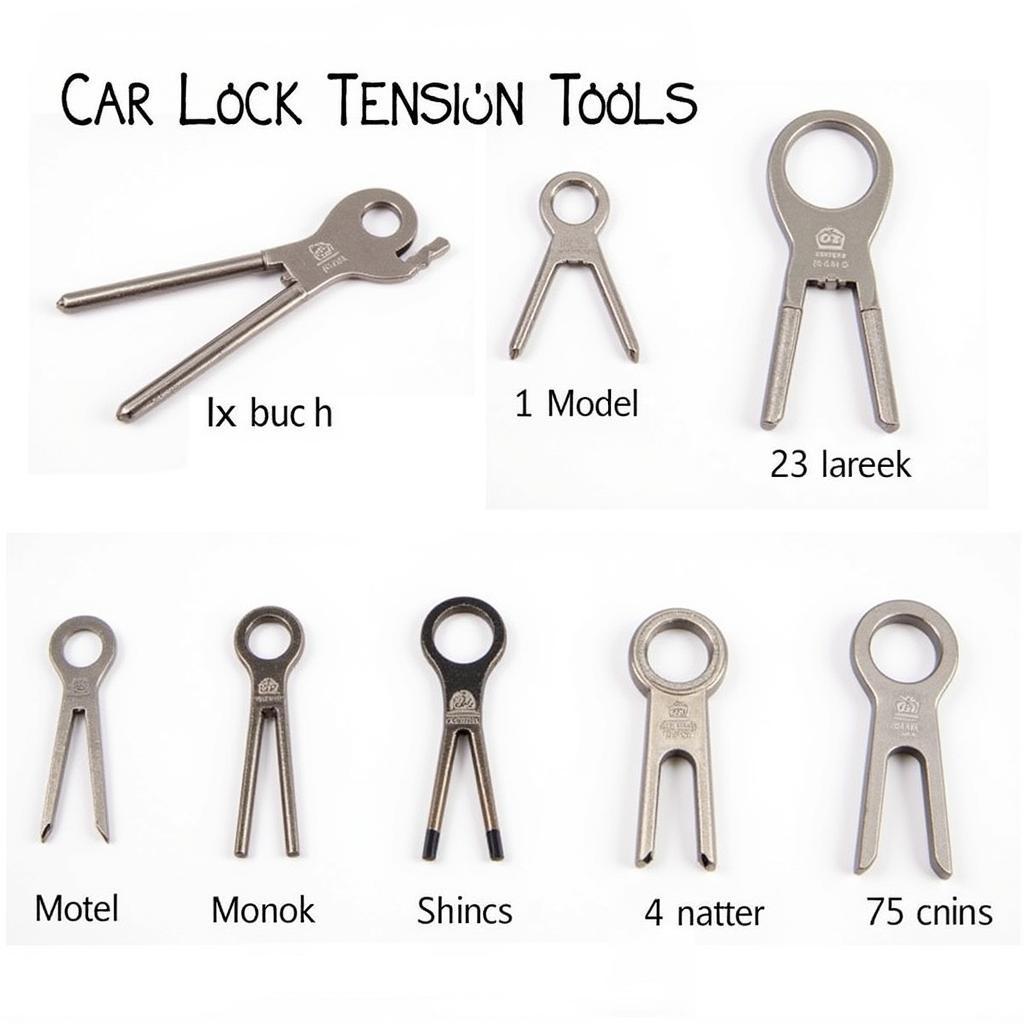 Different Types of Car Lock Tension Tools for Various Locks