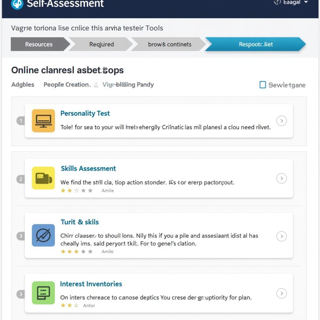 Variety of Career Self-Assessment Tools Online