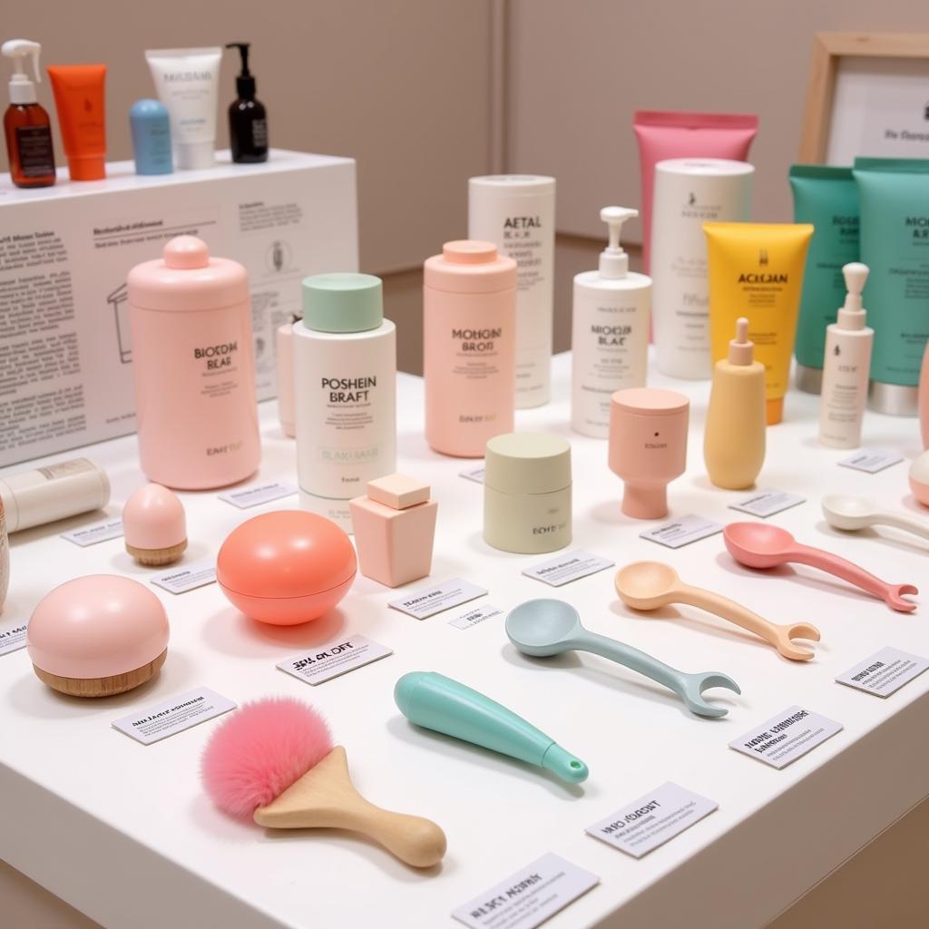 Various Korean Skin Care Tools on Display