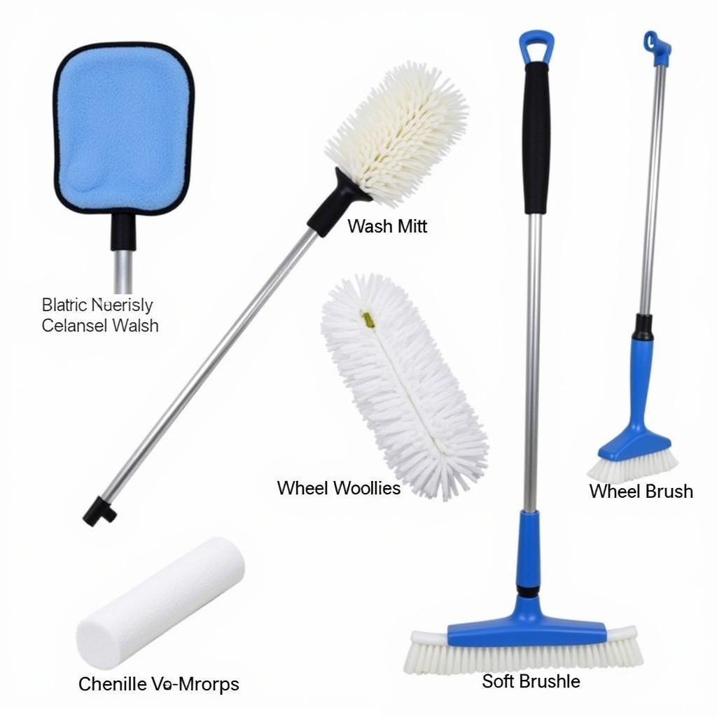 Different Types of Long Soft Wheel Cleaning Tools