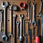 A Collection of Vintage Car Tools