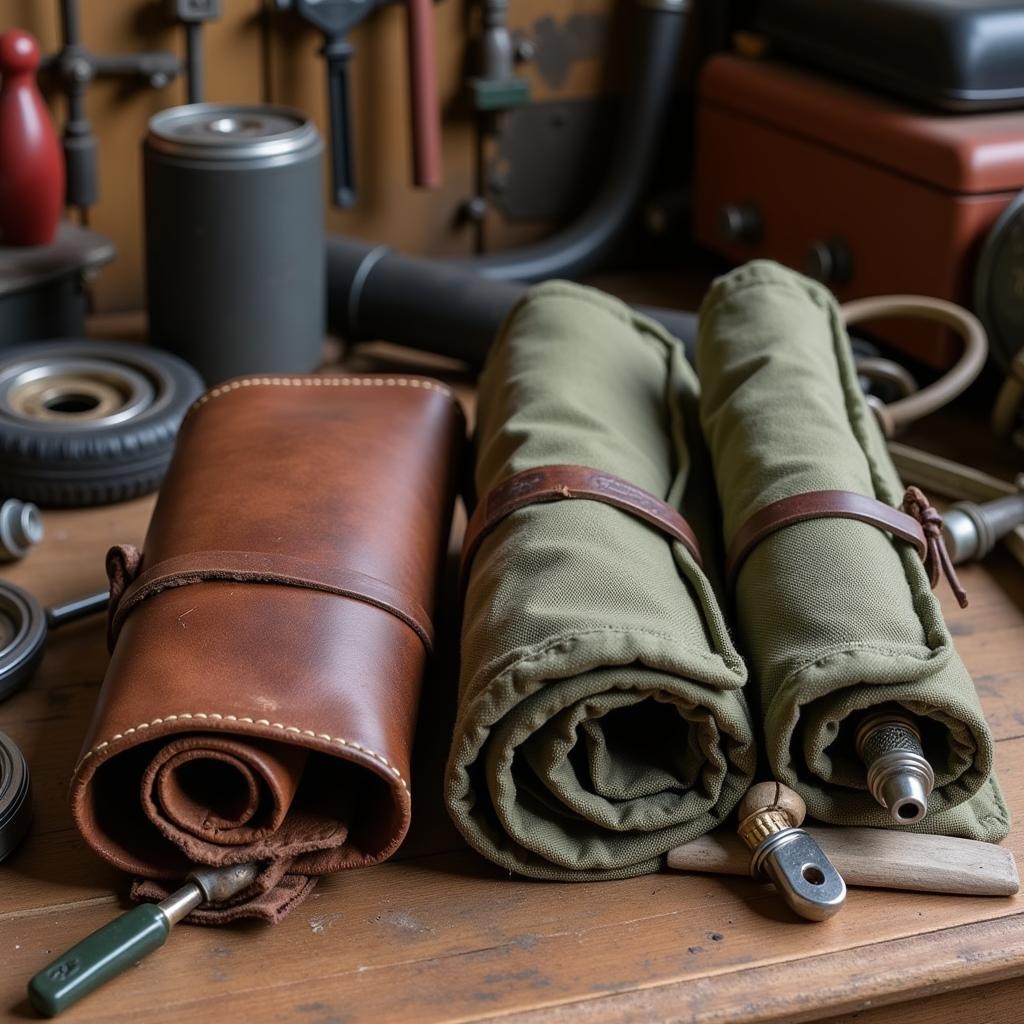 Vintage Car Tool Roll: Leather vs. Canvas