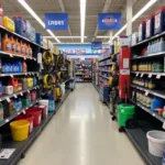 Wash Car Tools Display at Lowes