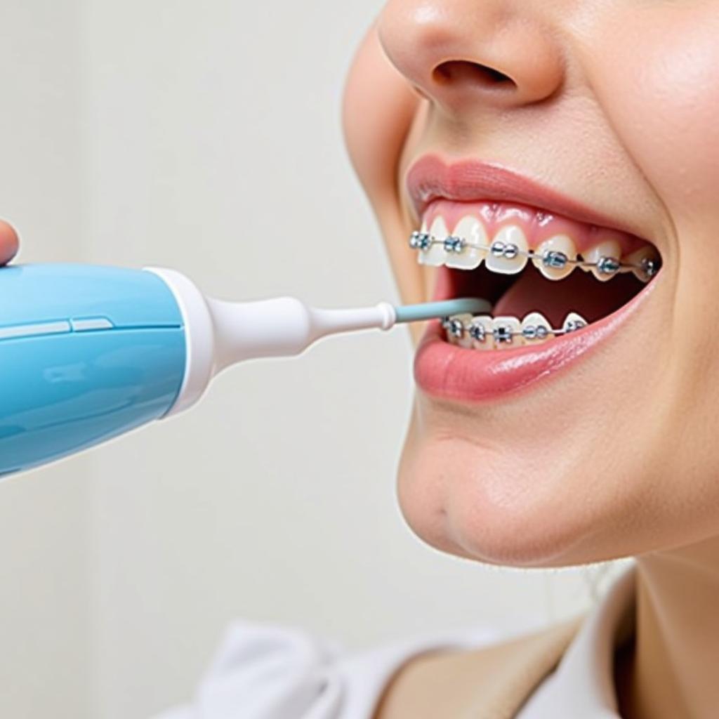 Water Flosser Cleaning Braces