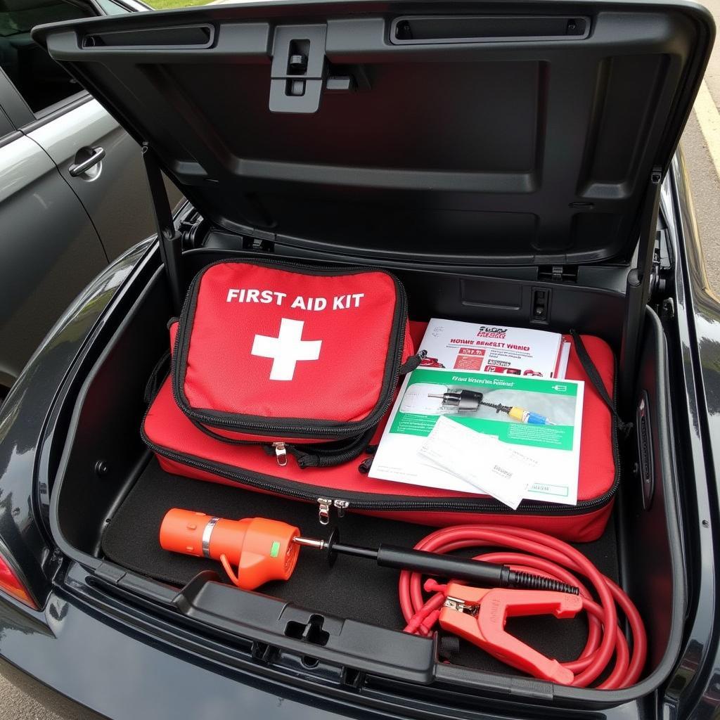 A well-maintained car emergency tool box ensures preparedness for roadside situations.