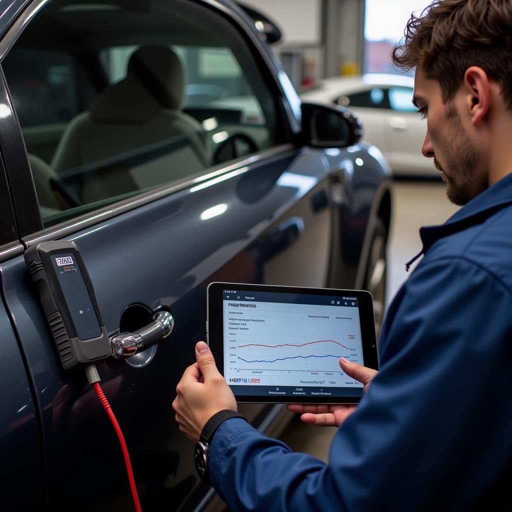 Wireless Diagnostic Tool in Use