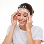 Woman Using the Body Toolz Double Loop on Forehead