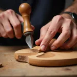 Wood Carving Tools in Action