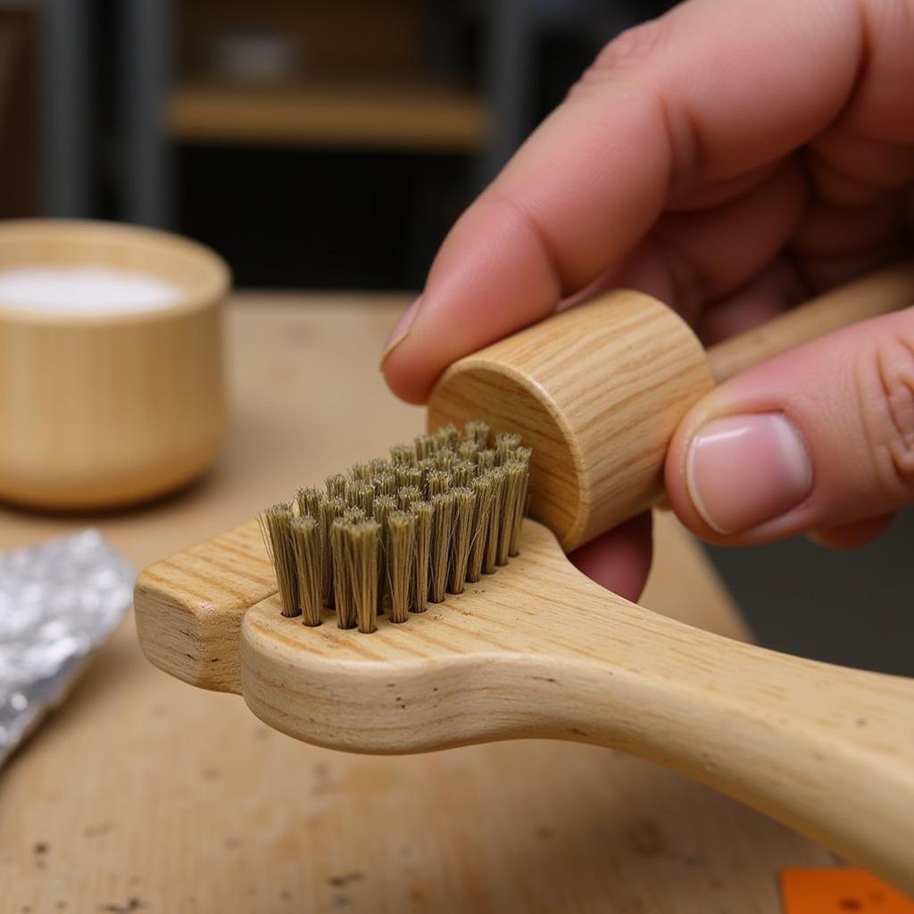 Cleaning a Wooden Tool Handle