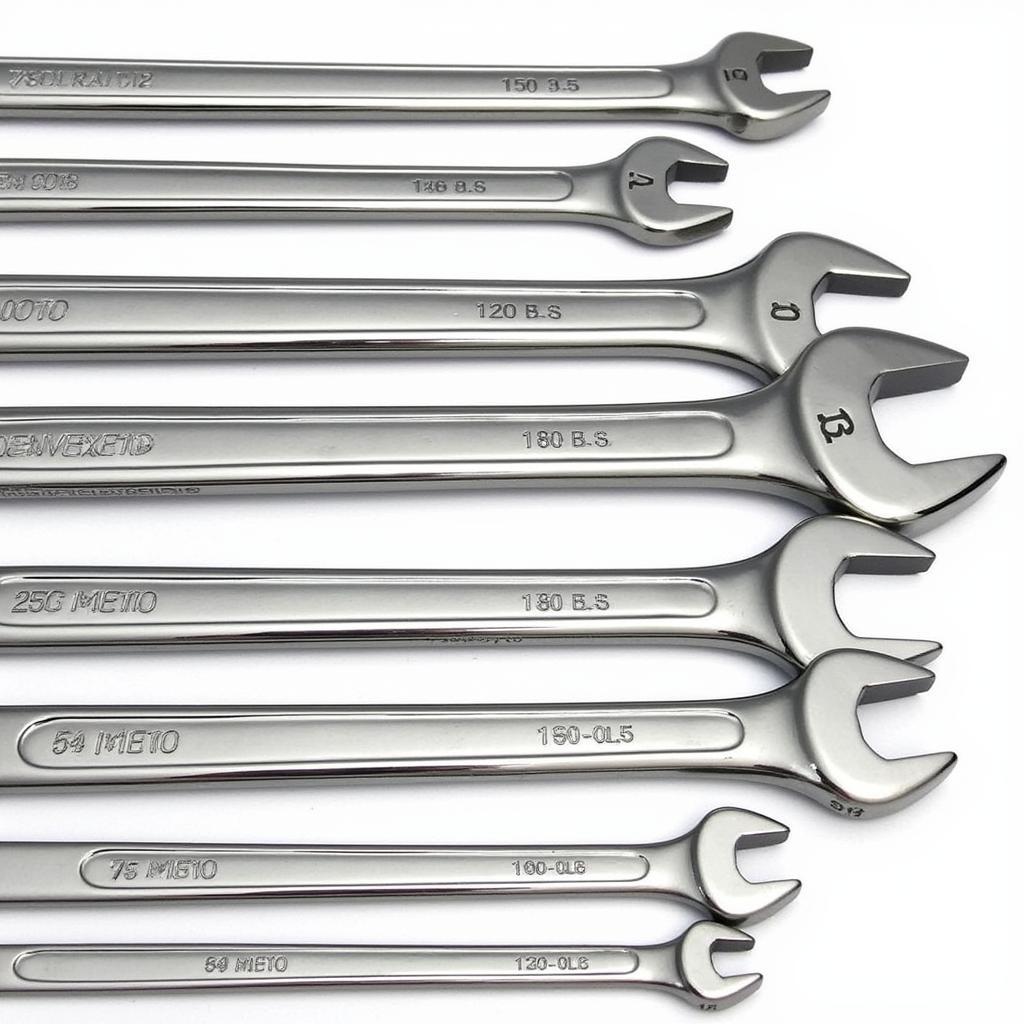 Wrench Set with Metric and SAE Sizes