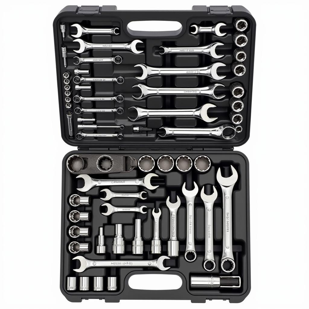 Complete Wrench and Socket Set for Car Mechanics