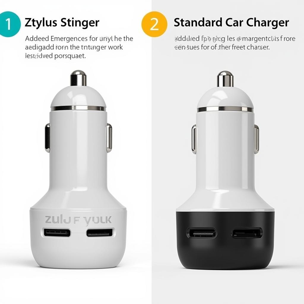 Ztylus Stinger Compared to a Regular Charger