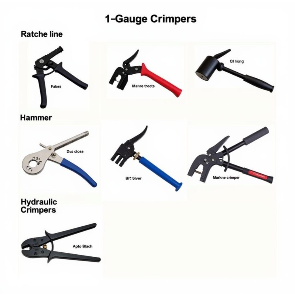 Different Types of 4 Gauge Crimping Tools