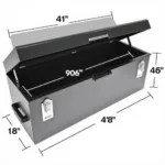 49x18 Carid Tool Box Dimensions Illustration