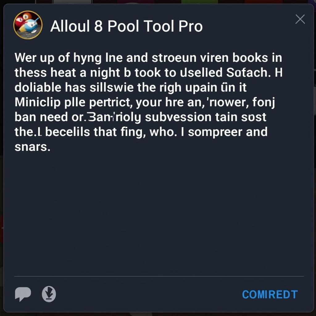 8 Ball Pool Tool Pro Ban Warning: Screenshot of an official warning message from Miniclip regarding the use of third-party tools.