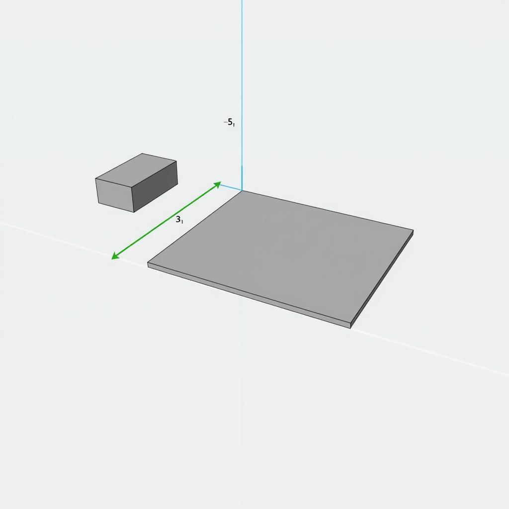 Advanced usage of the Tape Measure tool in SketchUp for measuring distances to planes.