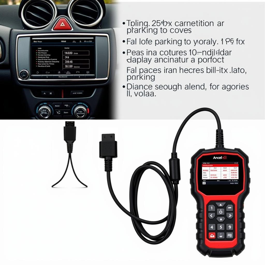 Ancel X5 OBD2 Scanner in Use