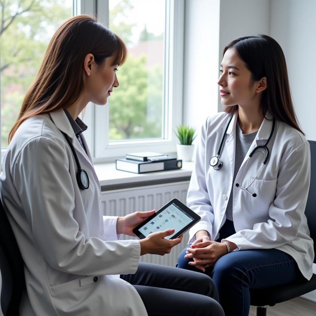 Doctor and Patient Discussing Anxiety Screening