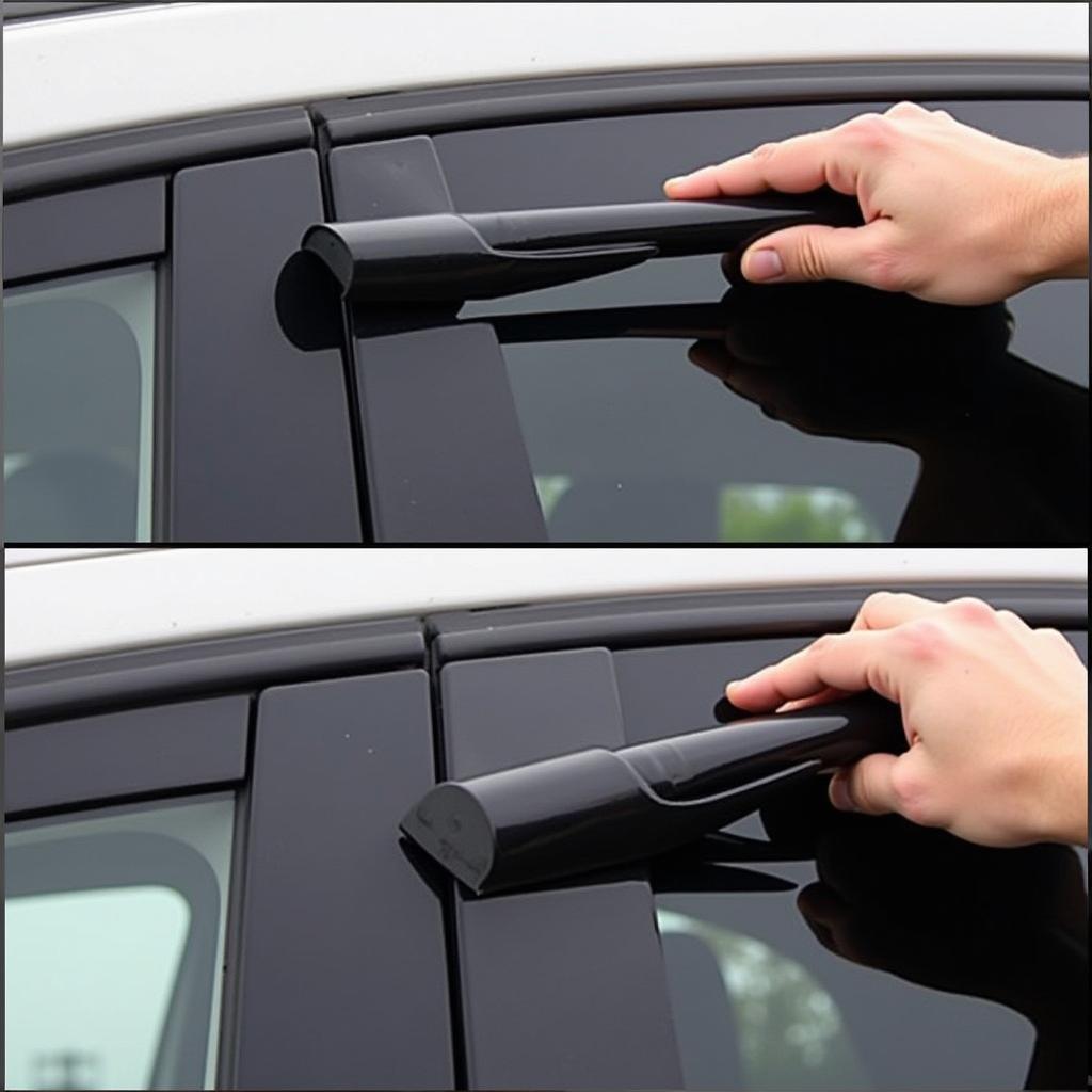 Applying Tint Film with a Squeegee